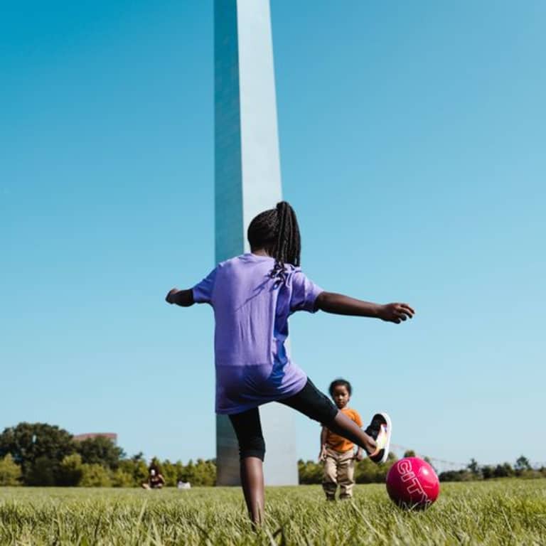 soccer at the arch - 1